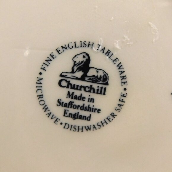 Churchill Tea Set with Teapot, Sugar Bowl, and Creamer in Willow Blue # 26780 - Picture 7 of 7